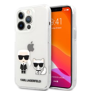 Karl Lagerfeld iPhone 13 Pro Karl & Choupette (KLHCP13LCKTR) hátlap, tok, átlátszó