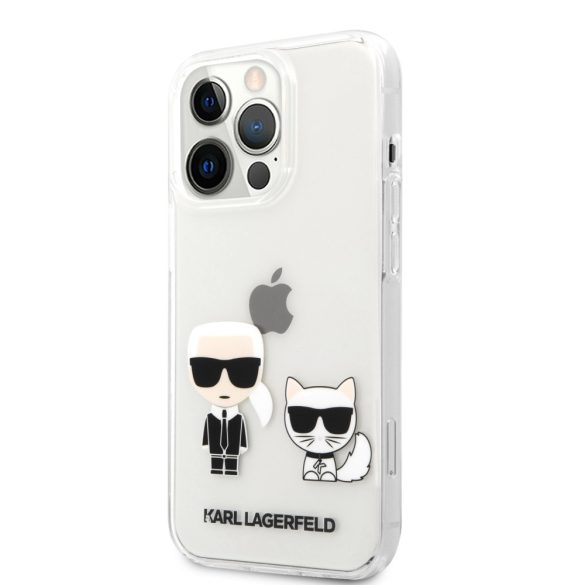 Karl Lagerfeld iPhone 13 Pro Karl & Choupette (KLHCP13LCKTR) hátlap, tok, átlátszó