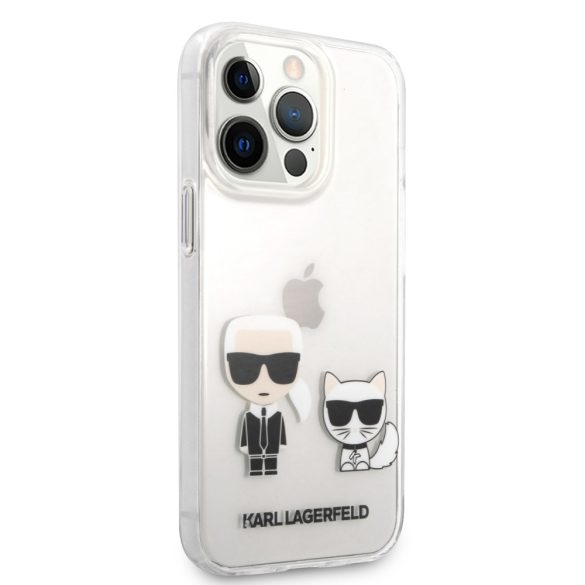 Karl Lagerfeld iPhone 13 Pro Karl & Choupette (KLHCP13LCKTR) hátlap, tok, átlátszó