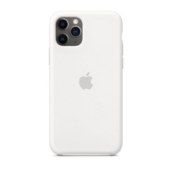 Apple gyári iPhone 11 Pro szilikon hátlap, tok (bontott doboz), fehér