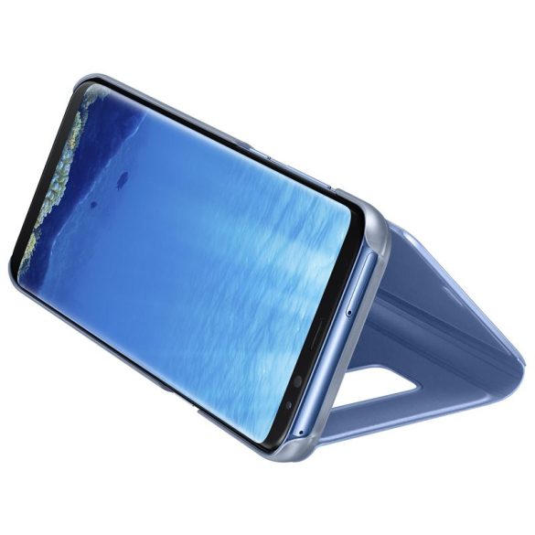 Clear View Case cover Samsung Galaxy A34 5G oldalra nyíló tok, sötétkék