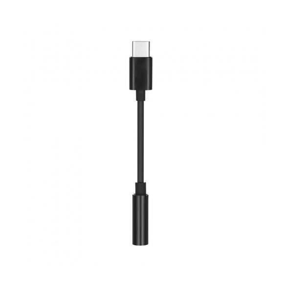 Type C - 3,5mm mini jack átalakító adapter, fekete