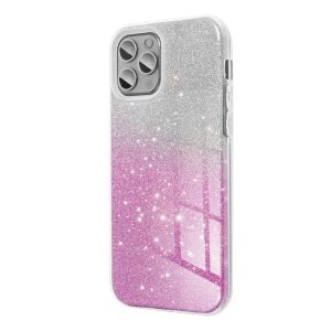 Glitter 3in1 Case Xiaomi Redmi Note 12 Pro 5G hátlap, tok, rózsaszín-ezüst