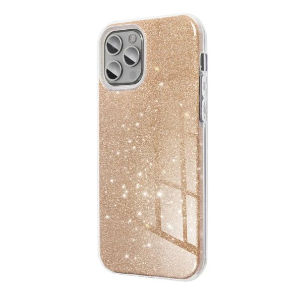 Glitter 3in1 Case Xiaomi Redmi Note 12 Pro Plus 5G hátlap, tok, arany