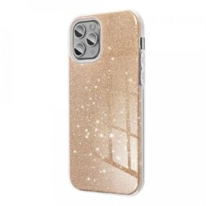 Glitter 3in1 Case iPhone 11 hátlap, tok, arany