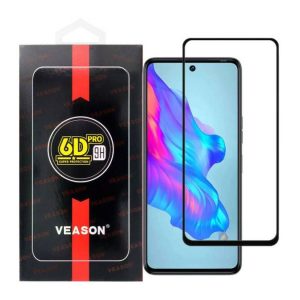 Veason Xiaomi 12T/12T Pro 5D Full Glue teljes kijelzős edzett üvegfólia, 9H keménységű, fekete