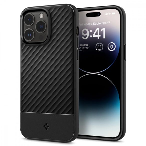 Spigen Core Armor iPhone 14 Pro hátlap, tok, fekete