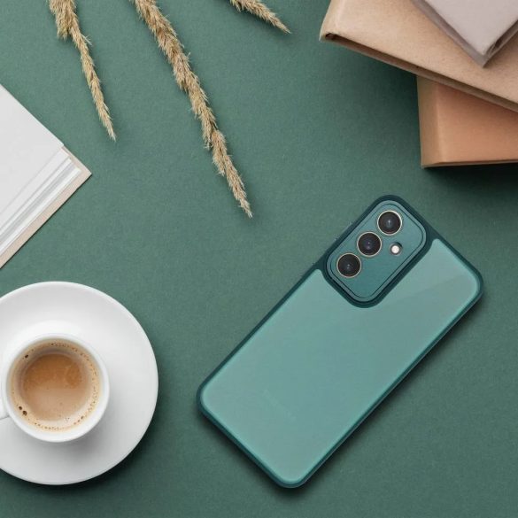 Variete Case Samsung Galaxy A35 hátlap, tok, átlátszó-zöld