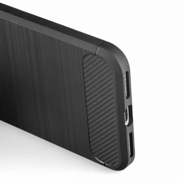 Carbon Case Flexible Xiaomi 12T/12T Pro hátlap, tok, fekete