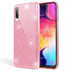 Glitter 3in1 Case Samsung Galaxy A72 4G/5G hátlap, tok, rózsaszín