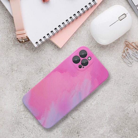 Forcell Pop Case 1 Samsung Galaxy A72 4G/5G hátlap, tok, márvány mintás hátlap, tok, rózsaszín