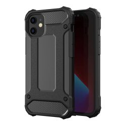   Hybrid Armor Tough Rugged iPhone 13 ütésálló hátlap, tok, fekete