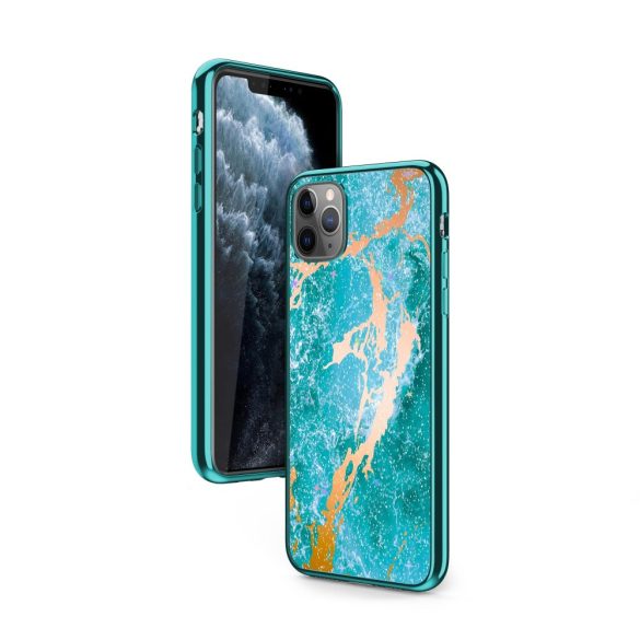 Zizo Refine Slim Clear Case iPhone 11 Pro ütésálló hátlap, tok, kék