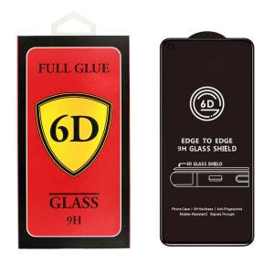 iPhone 14 Pro 6D Full Glue teljes kijelzős edzett üvegfólia (tempered glass) 9H keménységű, fekete