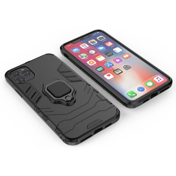 Armor Ring iPhone 15 Plus ütésálló hátlap, tok, fekete