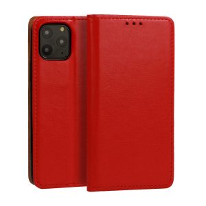 Book Special Case Xiaomi Redmi 10 eredeti bőr oldalra nyíló tok, piros