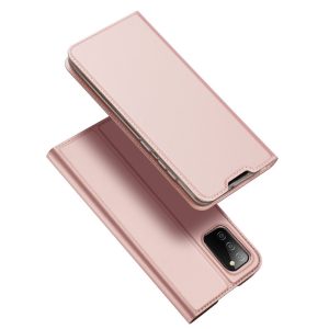 Dux Ducis Skin Pro Samsung Galaxy A02s/A03s oldalra nyíló tok, rozé arany