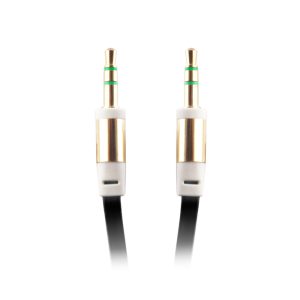 Audio kábel 3.5mm mini jack/3.5mm mini jack, 1m, fekete