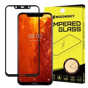 Wozinsky Nokia 8.1/X7 5D Full Glue teljes kijelzős edzett üvegfólia (tempered glass) 9H keménységű, tokbarát, fekete